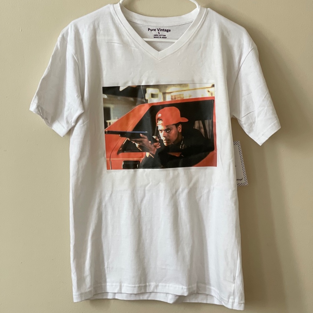 (SCENE)Boyz N The Hood Graphic White T-Shirt